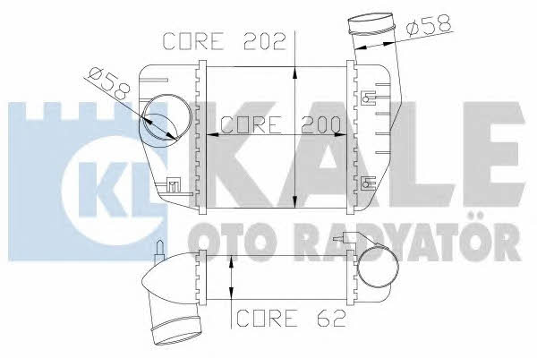 Kale Oto Radiator 342200 Intercooler, charger 342200