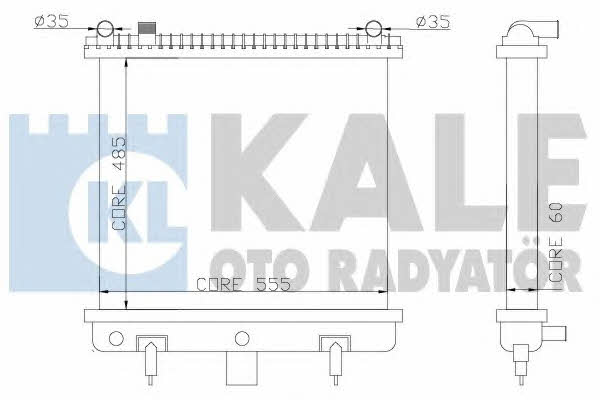 Kale Oto Radiator 350500 Radiator, engine cooling 350500