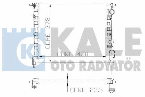 Kale Oto Radiator 108000 Radiator, engine cooling 108000