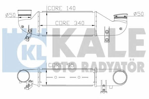 Kale Oto Radiator 346500 Intercooler, charger 346500