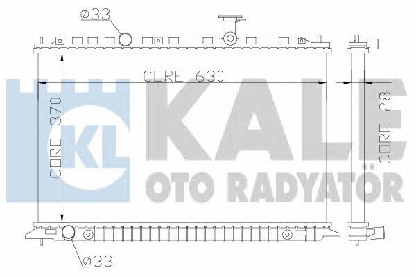 Kale Oto Radiator 359100 Radiator, engine cooling 359100