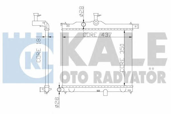 Kale Oto Radiator 358300 Radiator, engine cooling 358300