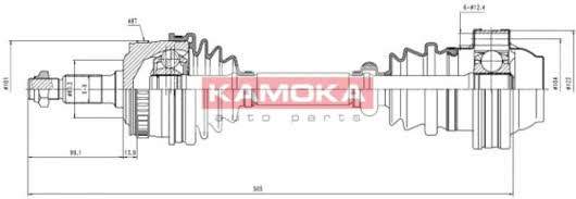 Kamoka ME1138904A Drive shaft ME1138904A ME1138904A Kamoka Drive shaft