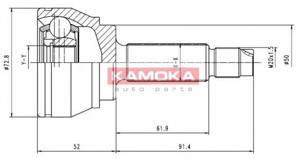 Kamoka 6168 CV joint 6168