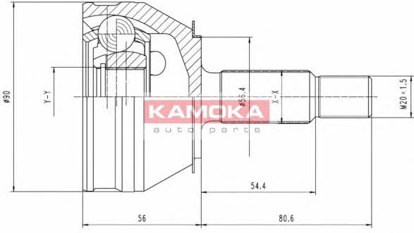 CV Joint Renault 30: 6190 Kamoka CV joint