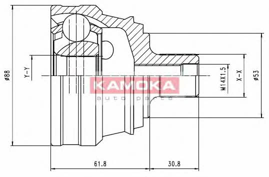 Kamoka 6276 CV joint 6276 6276 Kamoka CV joint