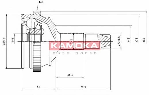 Kamoka 6336 CV joint 6336 6336 Kamoka CV joint