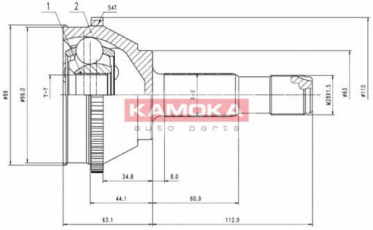 Kamoka 6506 CV joint 6506 6506 Kamoka CV joint