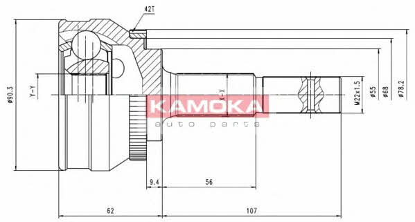 Kamoka 6538 CV joint 6538 6538 Kamoka CV joint