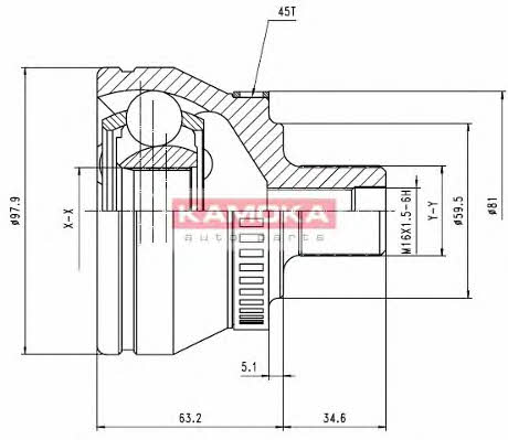 Kamoka 6560 CV joint 6560 6560 Kamoka CV joint