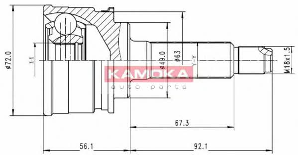 Kamoka 6562 CV joint 6562