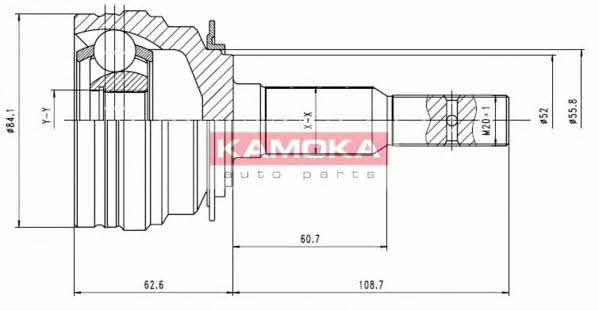 Kamoka 6610 CV joint 6610 6610 Kamoka CV joint