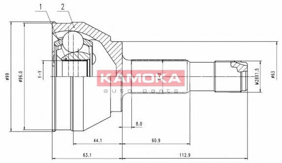 Kamoka 6706 CV joint 6706 6706 Kamoka CV joint