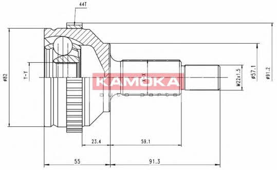 Kamoka 6714 CV joint 6714 6714 Kamoka CV joint
