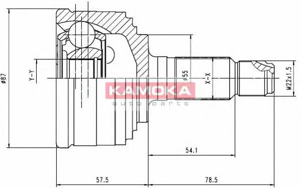Kamoka 6830 CV joint 6830 6830 Kamoka CV joint