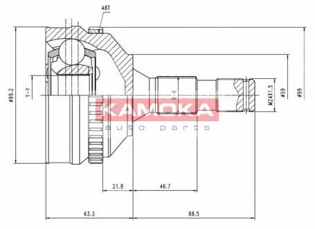 Kamoka 6946 CV joint 6946 6946 Kamoka CV joint