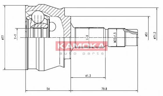 Kamoka 6964 CV joint 6964 6964 Kamoka CV joint