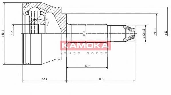 Kamoka 7136 CV joint 7136