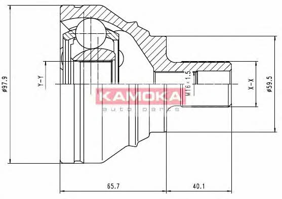 Kamoka 7274 CV joint 7274 7274 Kamoka CV joint