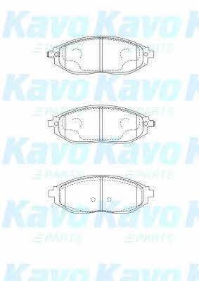 Front disc brake pads, set Kavo parts BP-1016