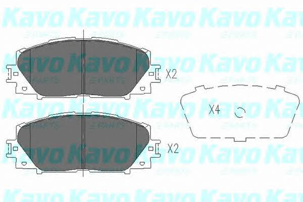 Brake Pad Set, disc brake Kavo parts KBP-9097