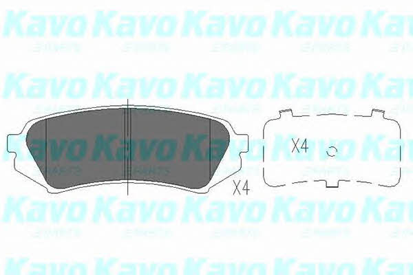 Rear disc brake pads, set Kavo parts KBP-9118
