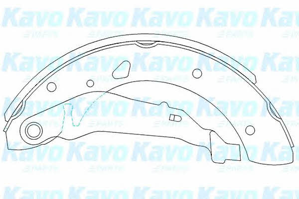 Brake shoe set Suzuki Ignis: KBS9915 Kavo parts Brake shoe set