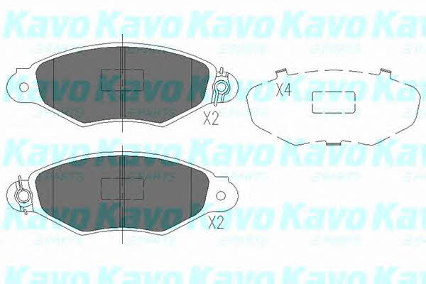 Brake Pad Set, disc brake Kavo parts KBP-6565