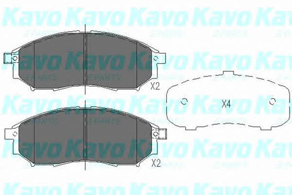 Brake Pad Set, disc brake Kavo parts KBP-6567