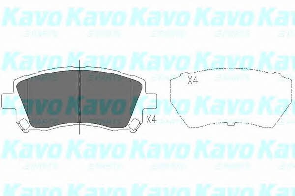 Front disc brake pads, set Kavo parts KBP-8001