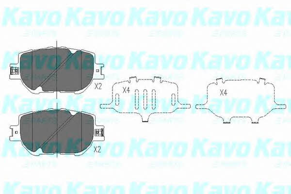 Brake pad set Kavo parts KBP-9015