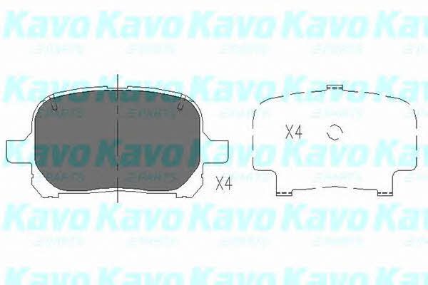 Front disc brake pads, set Kavo parts KBP-9051