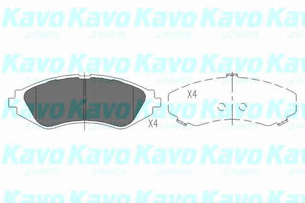 Front disc brake pads, set Kavo parts KBP-1008