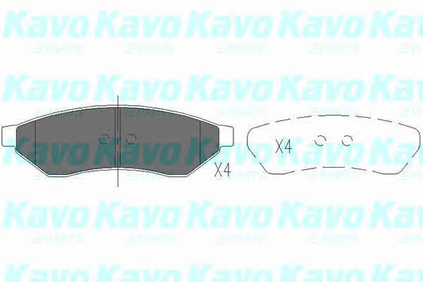Rear disc brake pads, set Kavo parts KBP-1015