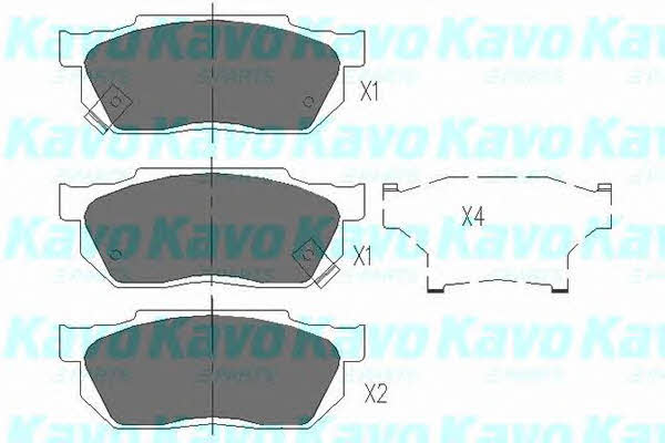Kavo parts Brake Pad Set, disc brake – price 58 PLN