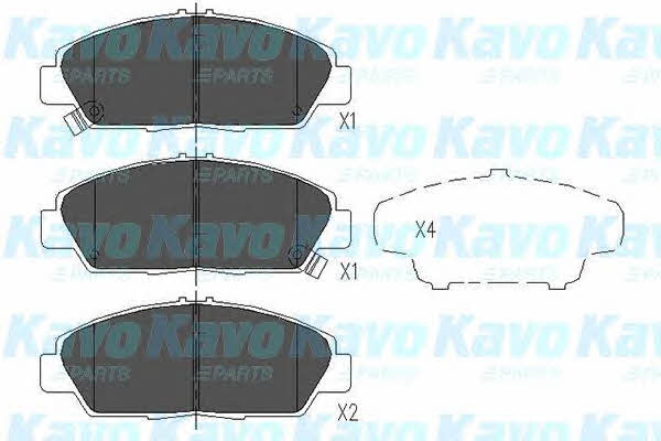 Kavo parts Front disc brake pads, set – price 68 PLN