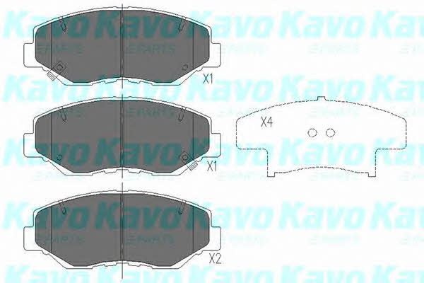 Brake pad set Kavo parts KBP-2034