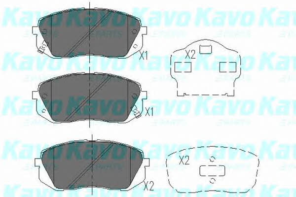 Brake pad set Kavo parts KBP-4018
