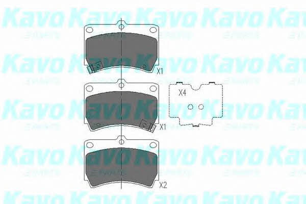 KBP4501 Kavo parts Brake pad set
