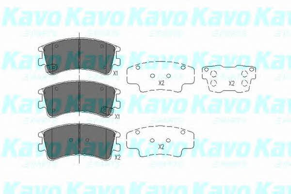 Kavo parts KBP-4512 Front disc brake pads, set KBP4512 KBP4512 Kavo parts Front disc brake pads, set