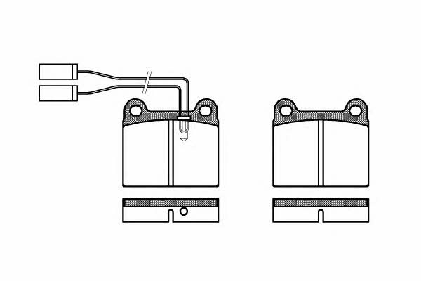 Kawe 0006 01 Brake Pad Set, disc brake 000601