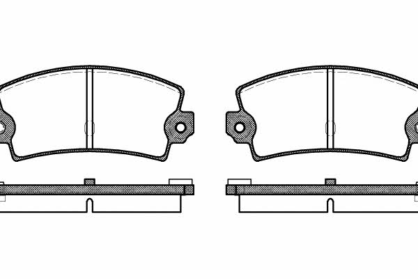 Kawe 0021 36 Brake Pad Set, disc brake 002136