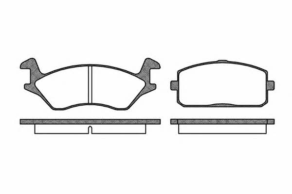 Kawe 0105 00 Brake Pad Set, disc brake 010500