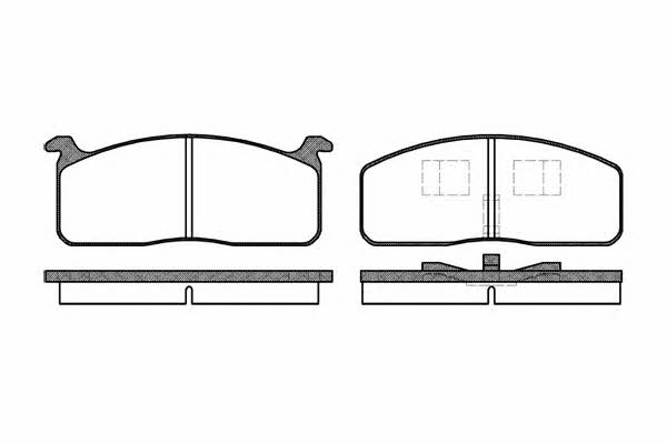 Kawe 0120 00 Brake Pad Set, disc brake 012000