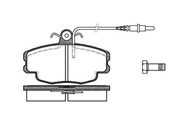 Kawe 0141 24 Brake Pad Set, disc brake 014124