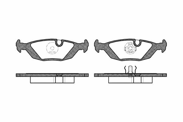 Kawe 0155 10 Brake Pad Set, disc brake 015510