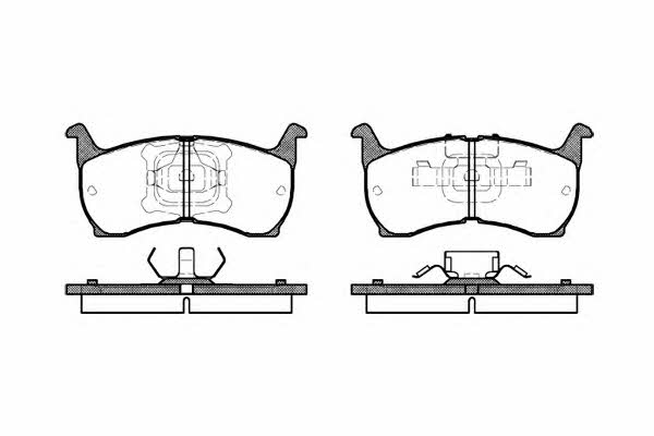 Kawe 0164 00 Brake Pad Set, disc brake 016400