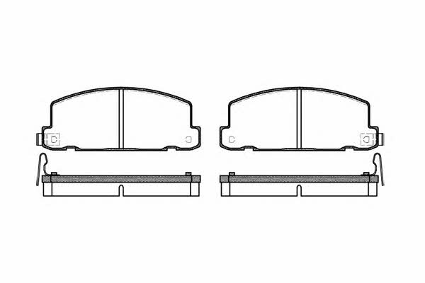 Kawe 0181 04 Brake Pad Set, disc brake 018104