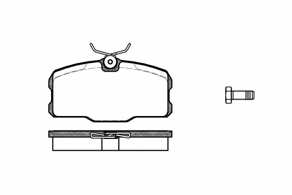 Kawe 0207 00 Brake Pad Set, disc brake 020700