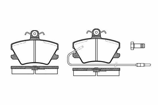 Kawe 0241 02 Brake Pad Set, disc brake 024102